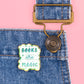 books lover enamel pin