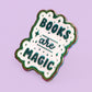 books lover enamel pin