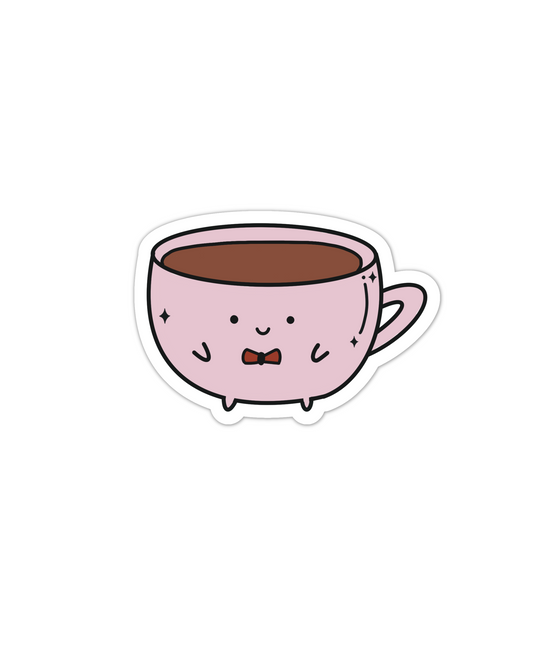 coffee mug sticker cute kawaii 