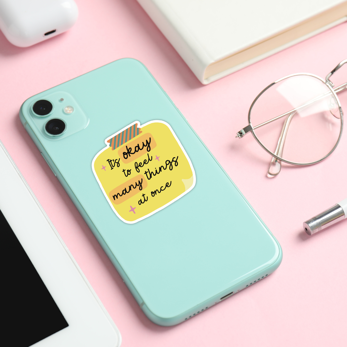 feelings sticker on phone