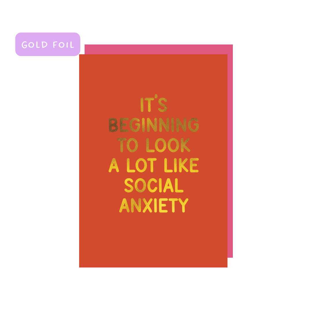 funny christmas card social anxiety 