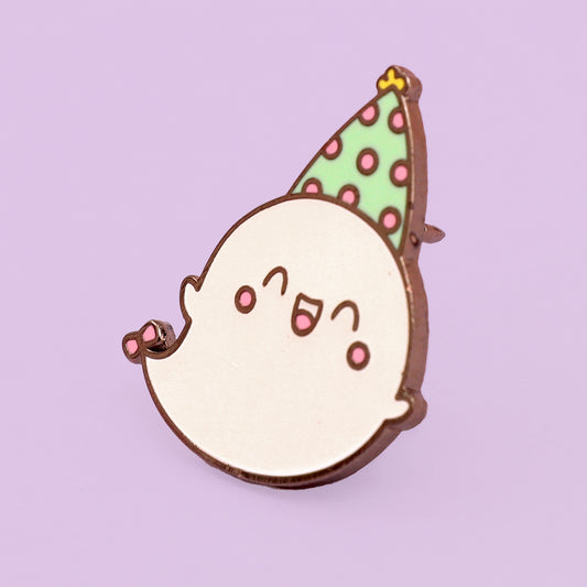 glow in dark ghost enamel pin kawaii 