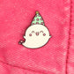 glow in dark ghost enamel pin kawaii