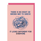 grieving greeting card
