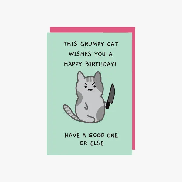 grump cat birthday card funny 