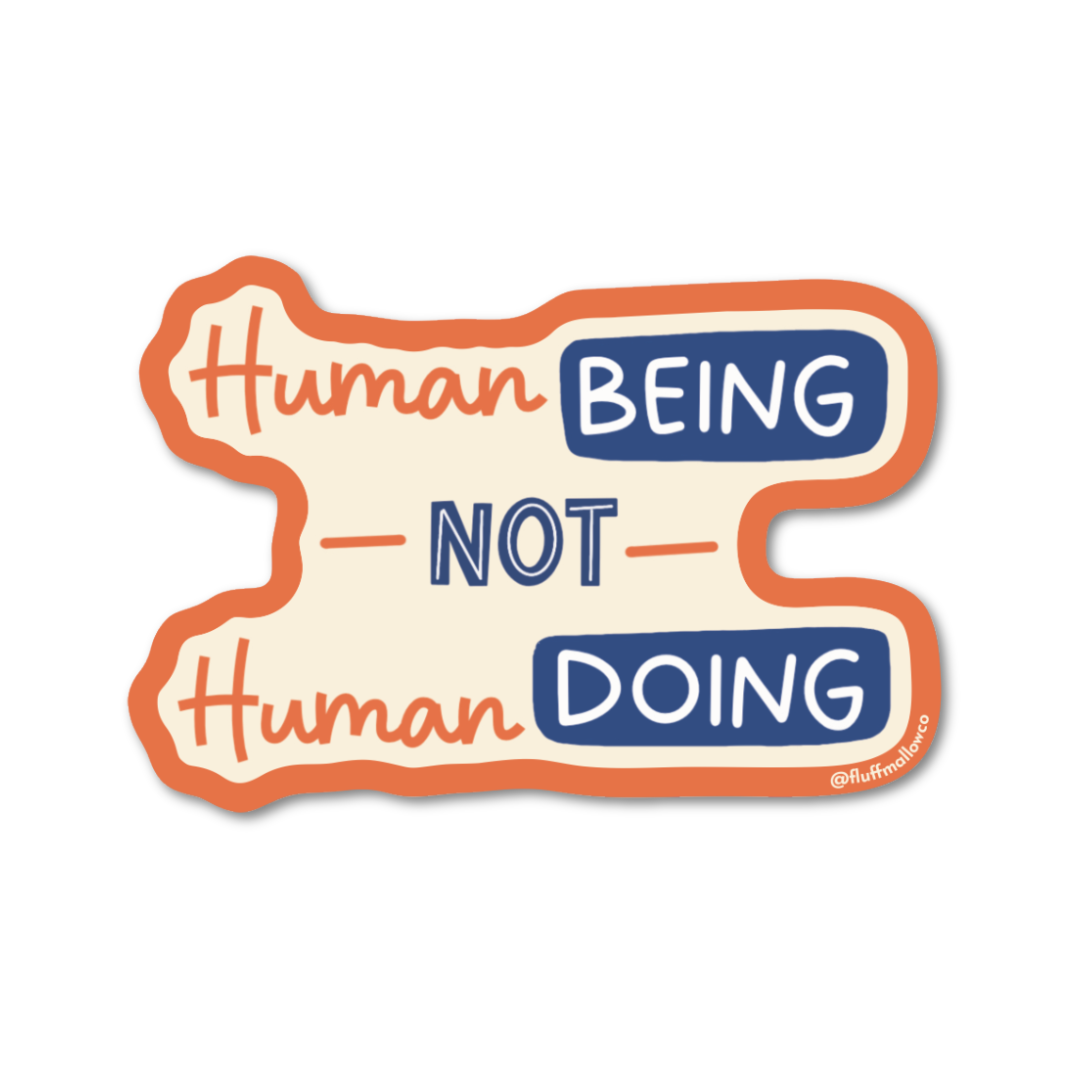 human being vinyl sticker