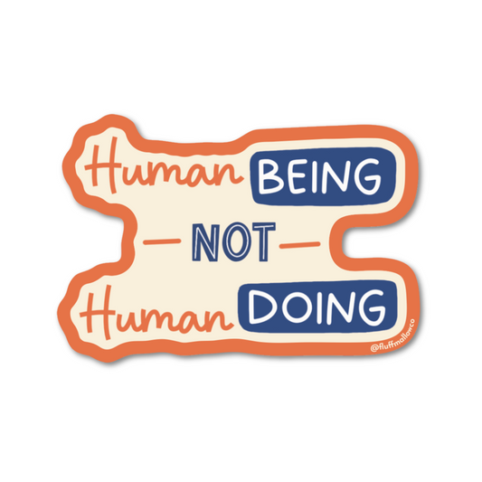 human being vinyl sticker