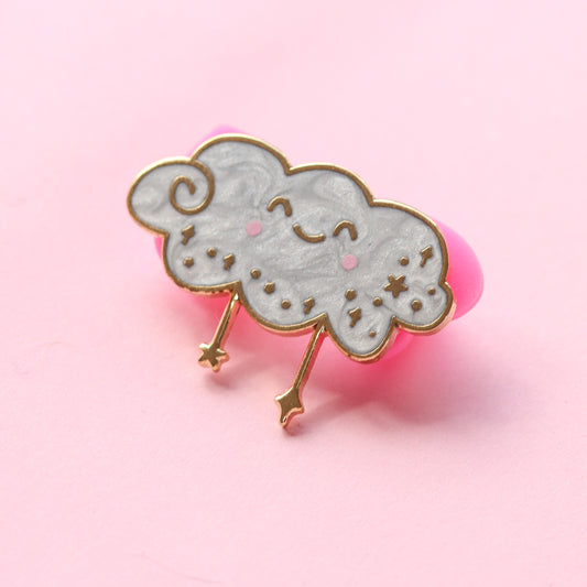 kawaii cloud enamel pin cute