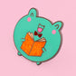 kawaii frog enamel pin 2