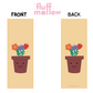 kawaii planter bookmark cute