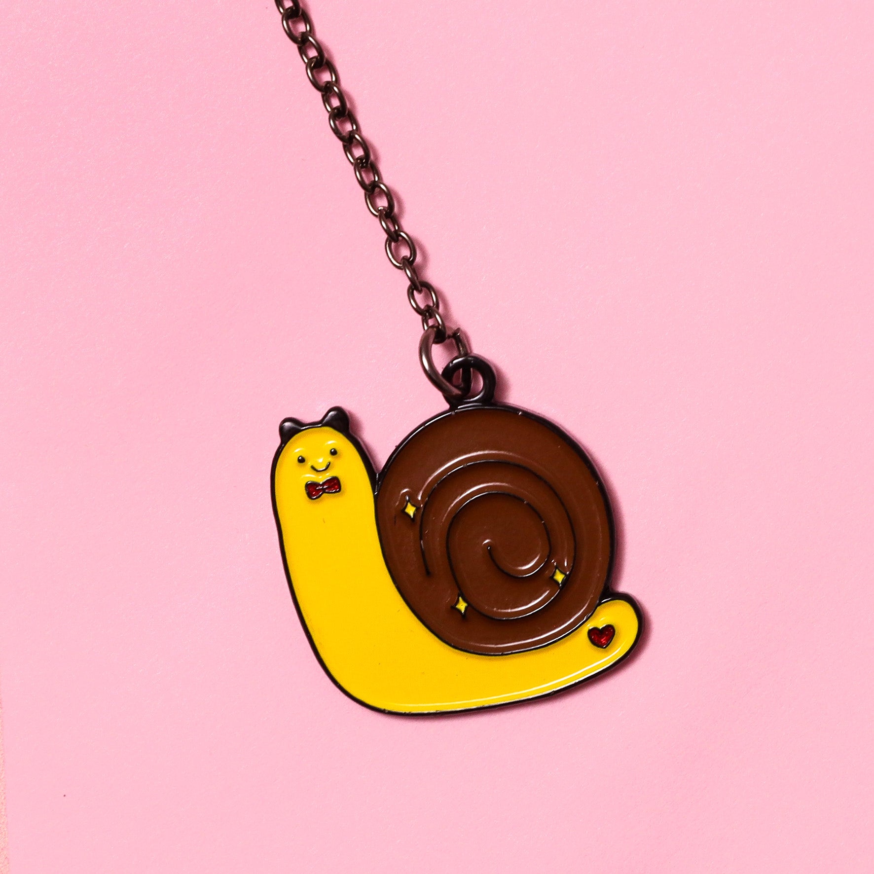 kawaii snail chain bookmark cute