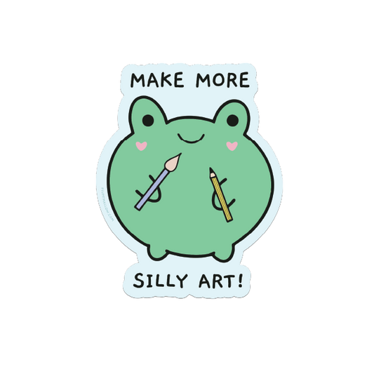 make art frog sticker cute