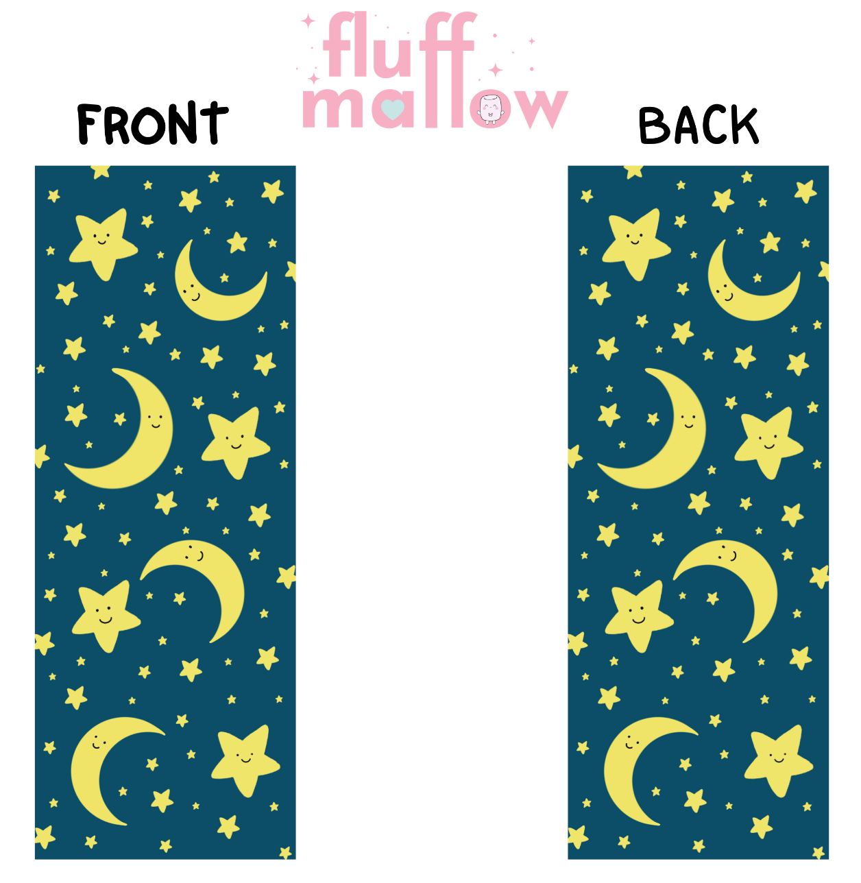 moon and stars bookmark cute