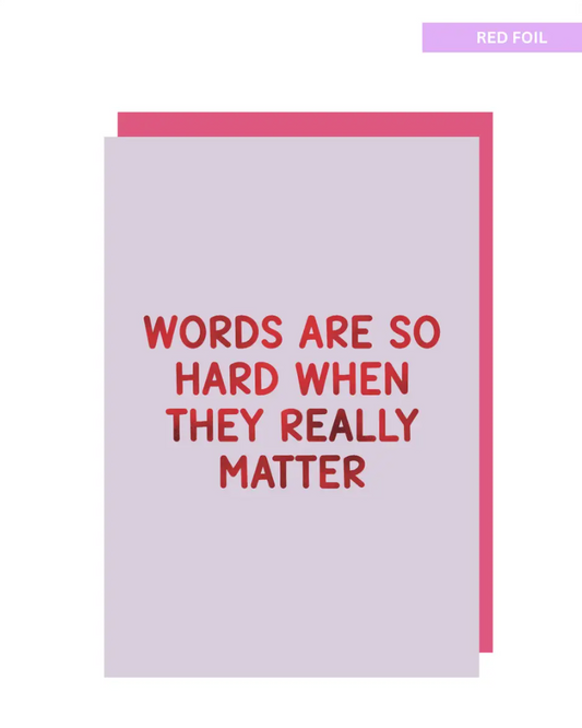 no words greeting card