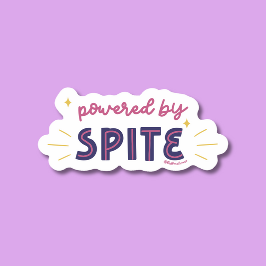 powered by spite vinyl sticker