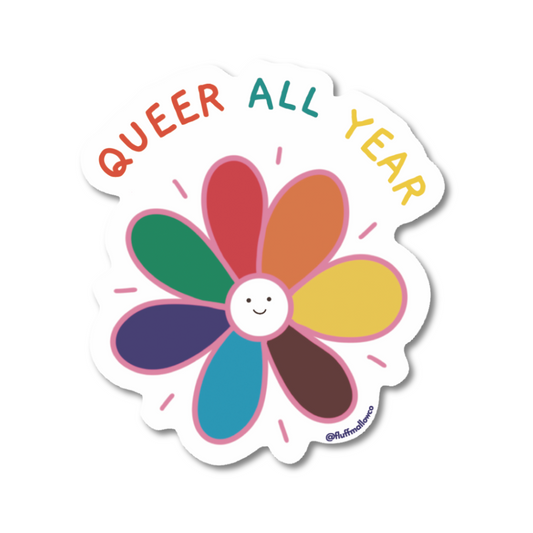 queer all year sticker