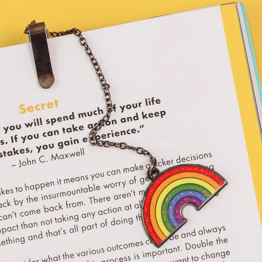 rainbow chain bookmarks cute bright