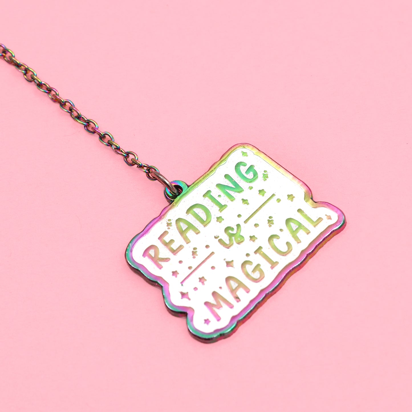 reading chain bookmark cute