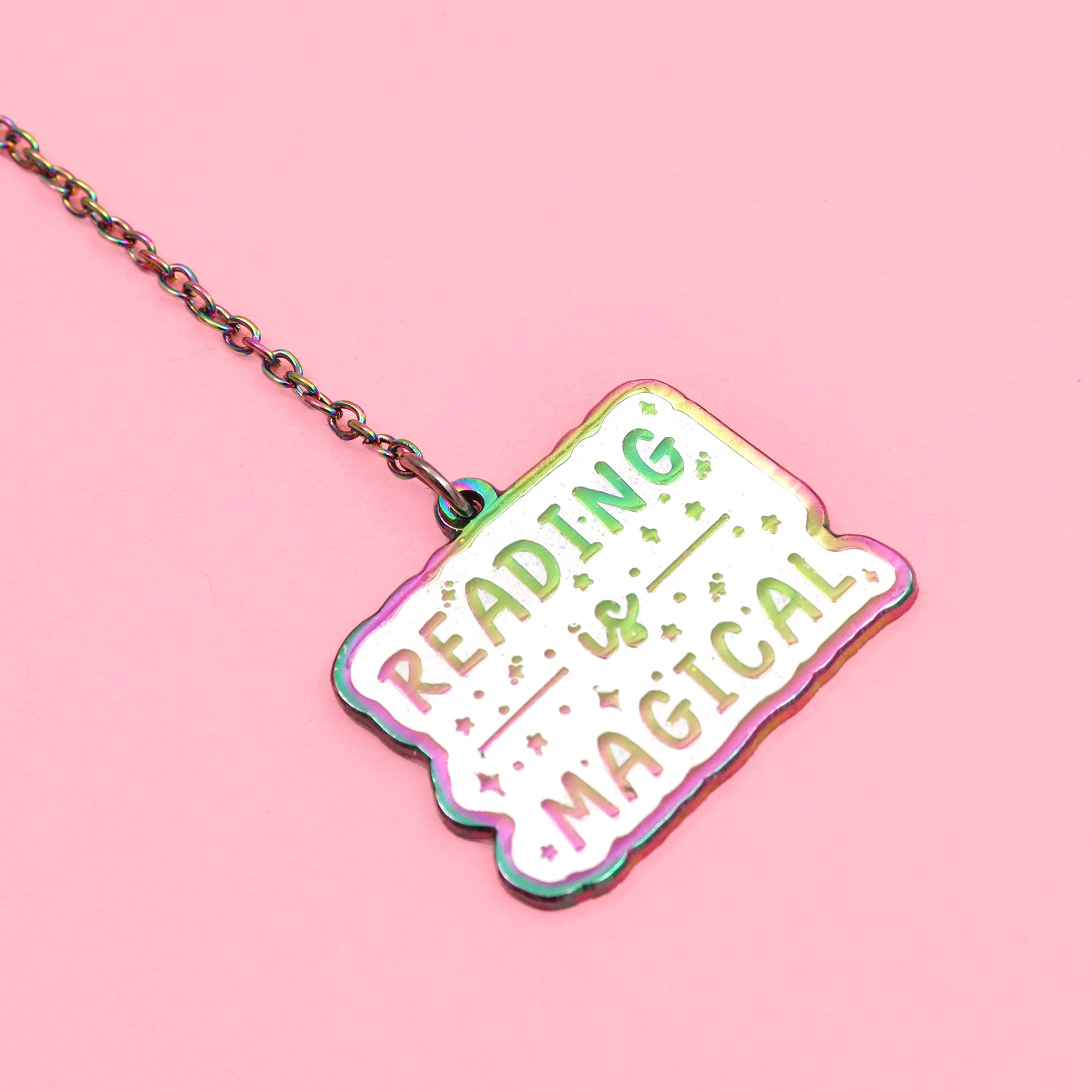 reading chain bookmark cute