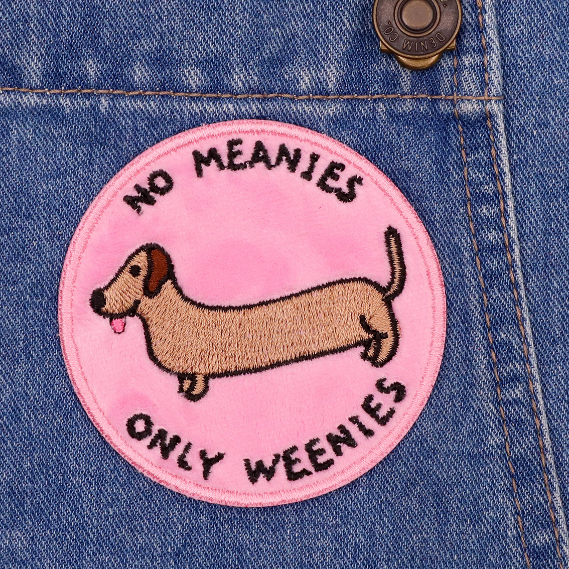 sausage dog patch pink