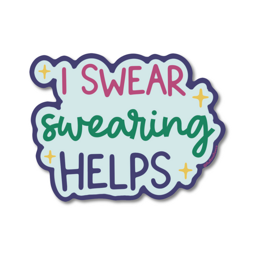 swearing help sticker funny