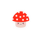 Cute red kawaii mushroom sticker