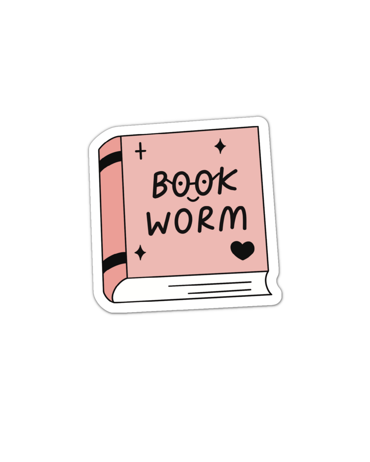 Bookworm reading enamel pin