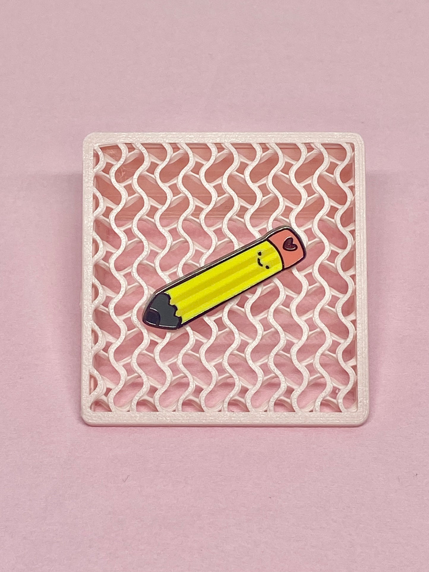 Kawaii pencil enamel pin