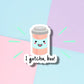 Cute pill bottle vinyl sticker