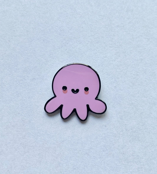 Kawaii octopus enamel pin